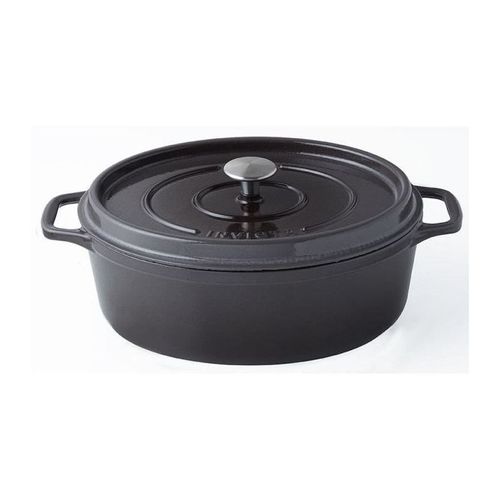 Invicta Cocotte Ovale -   33 Cm - Taupe - Tous Feux Dont Induction