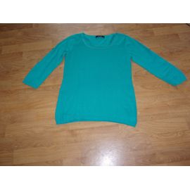 Pull Vert Outremer Burton Couture Col Argentée
