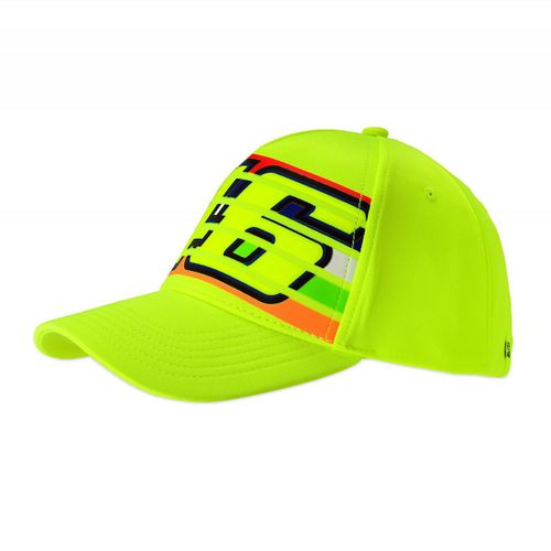 Casquette Jaune Fluo Vr46 Stripes