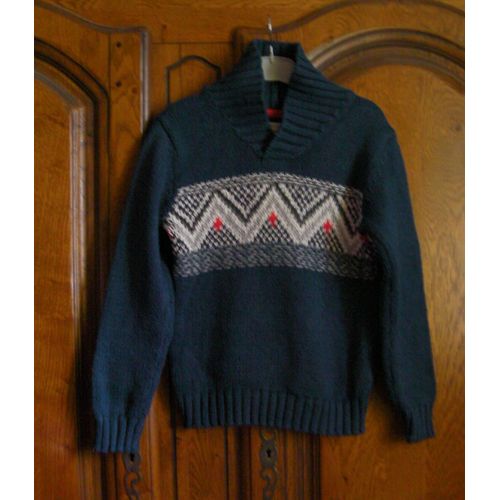 Pull Bleu Okaidi - Taille 10 Ans