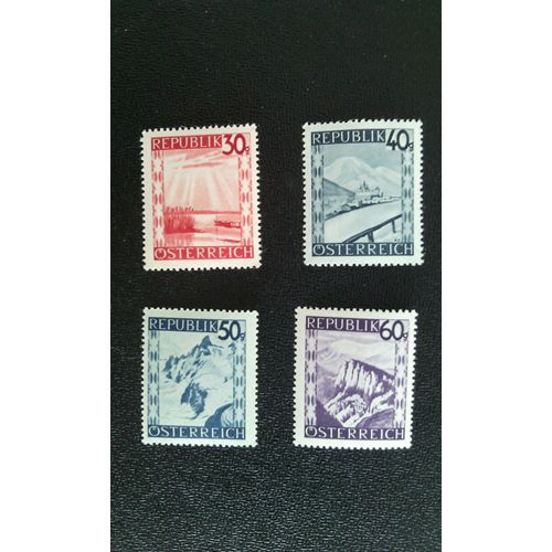 Timbre Autriche Yt Paysages 1945/47 1945