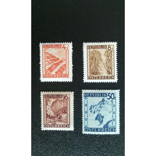 Timbre Autriche Yt Paysages 1945/47 1945