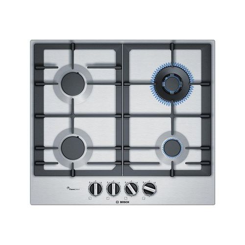 Bosch Serie PCH6A5B90 Table de cuisson au gaz Acier inoxydable - 4 foyers