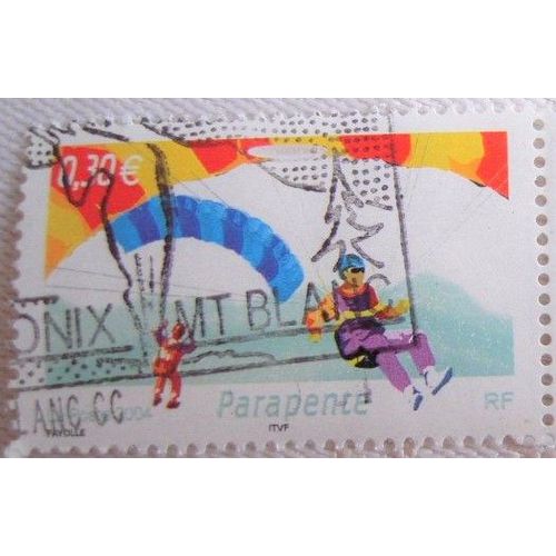 Timbre Oblitere Jeunesse" Sports De Glisse - Parapente"