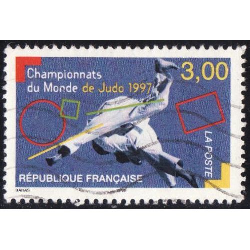 Timbre Oblitéré "Championnat Judo"