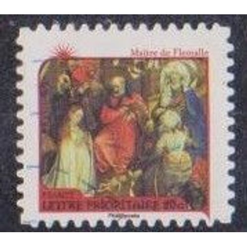 Timbre Oblitéré Nativité - Maître De Flemalle"