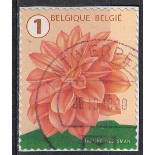 Belgique 2016 Oblitéré Rond Used Fleur Flower Dahlia Su
