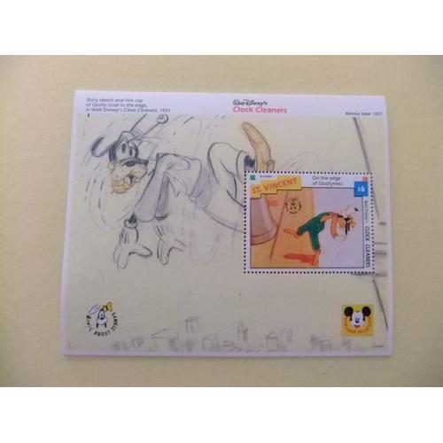 St. Vincent Disney's Clock Cleaners - Goofy Limpiador De Relojes Yv ? ** Mnh