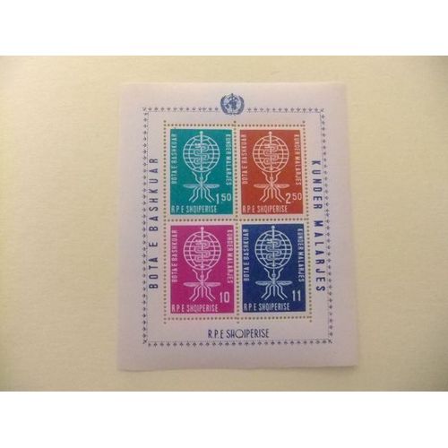 Albania 1962 Eradication Du Paludisme Medicina Malaria Yvert 6a ** Mnh Dentados