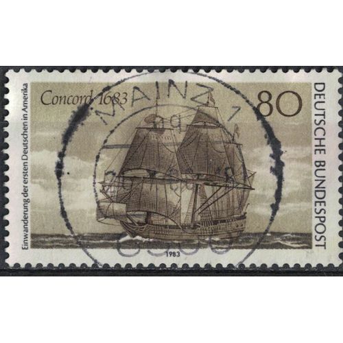 Allemagne 1983 Oblitéré Used Colons Navire Concord Naviguant Vers L'amérique Su
