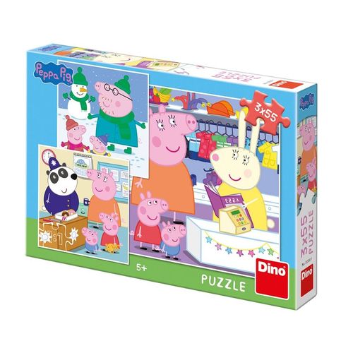 Puzzle 55 Pièces 3 Puzzles - Peppa Pig