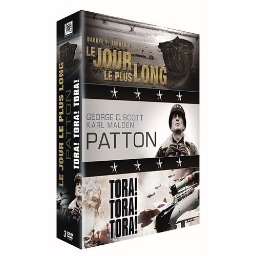 Guerre - Coffret 3 Films : Le Jour Le Plus Long + Patton + Tora ! Tora ! Tora ! - Pack