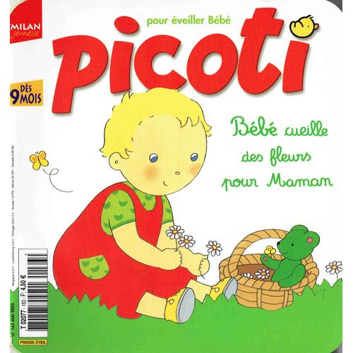 Picoti N° 163 : Bebe Cueille Des Fleurs Pour Maman