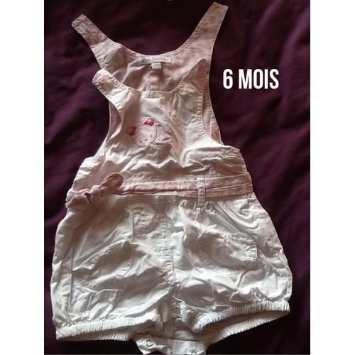 Salopette Short Fille 6mois