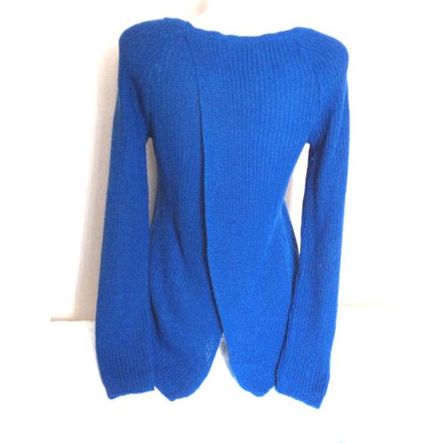 Pull Camaieu Bleu Taille 1 Manches Longues Ouvert Dans Le Dos