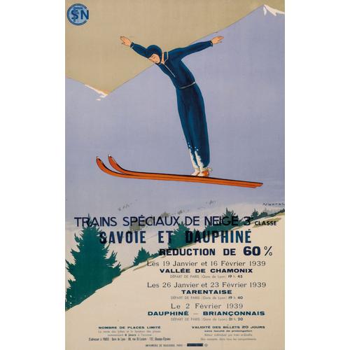 Affiche Savoie Et Dauphiné 1939
