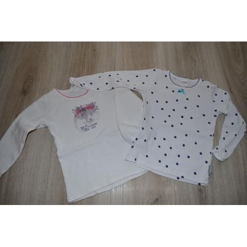 Lot De 2 T-Shirts Fille Absorba 5 Ans Ml