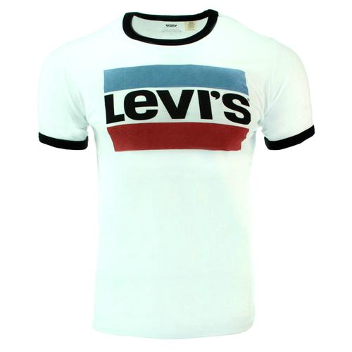 T-Shirt Levis Col Rond Blanc