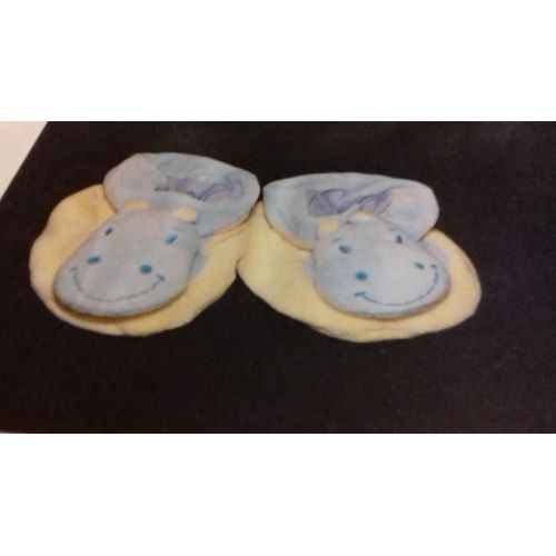 Jollybaby/Priscilla Larsen - Petits Chaussons Doudou Hippopotame
