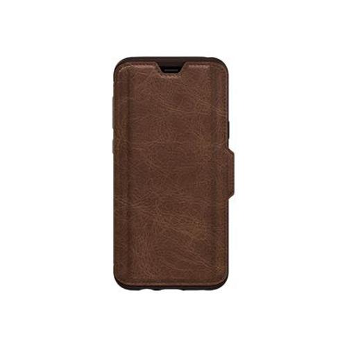 Otterbox Strada Series Folio - Étui À Rabat Pour Téléphone Portable - Cuir, Polycarbonate - Marron Expresso - Pour Samsung Galaxy S9+