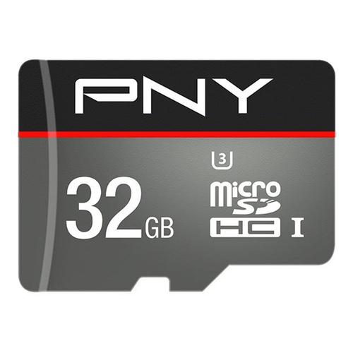 PNY Turbo - Carte mémoire flash (adaptateur microSDHC - SD inclus(e)) - 32 Go - UHS-I U3 / Class10 - microSDHC UHS-I