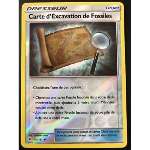 Carte D'excavation De Fossiles Reverse (107/131) Sl6 Lumière Interdite Fr)