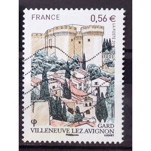 Timbre Oblitéré "Villeneuve Les Avignon"