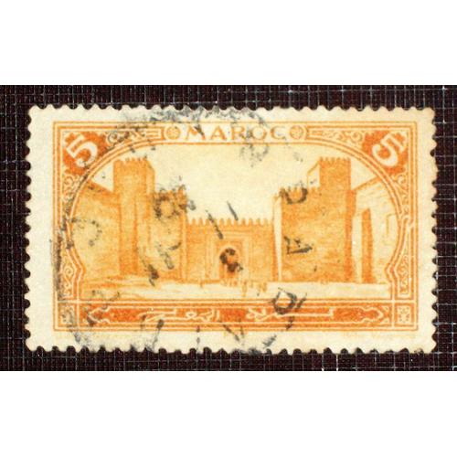 Maroc N° 101 Oblitéré De 1923-27 - 5c Jaune-Orange « Le Grand Mechouar (Fès) »