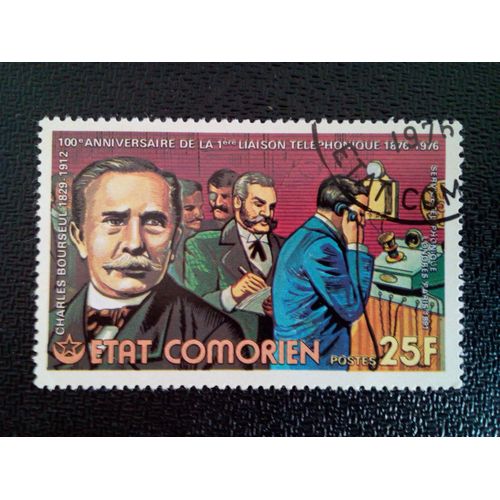 Timbre Comores Yt 143 Charles Bourseul 1976