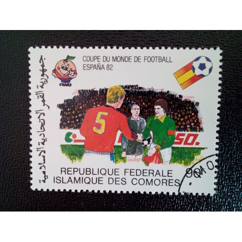 Timbre Comores Yt 334 Coupe Du Monde De Football, Espagne 1982 1981