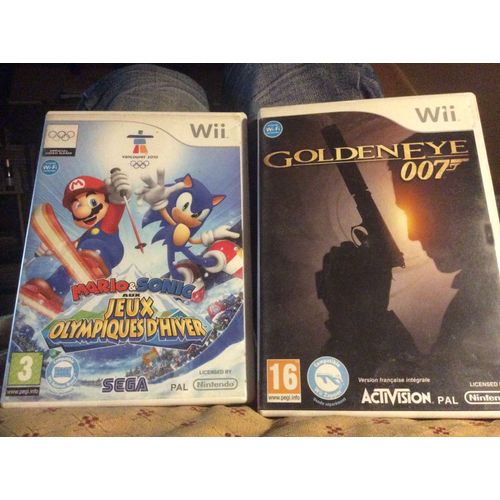 Lot Jeux Wii. 1. Mario & Sonic Aux Jeux Olympiques D¿Hiver.======== 2 Goldeneye 007. (Notices Des Jeux Présentent)