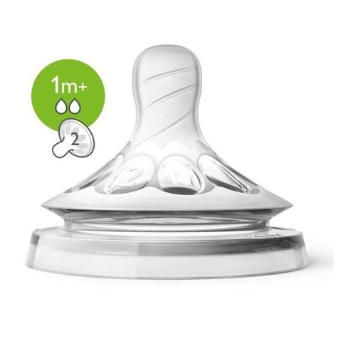 Lot De 2 Tétines Natural 1 Mois + Débit Lent - Philips Avent