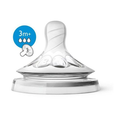 Lot De 2 Tétines Natural 3 Mois + 3 Trous - Philips Avent