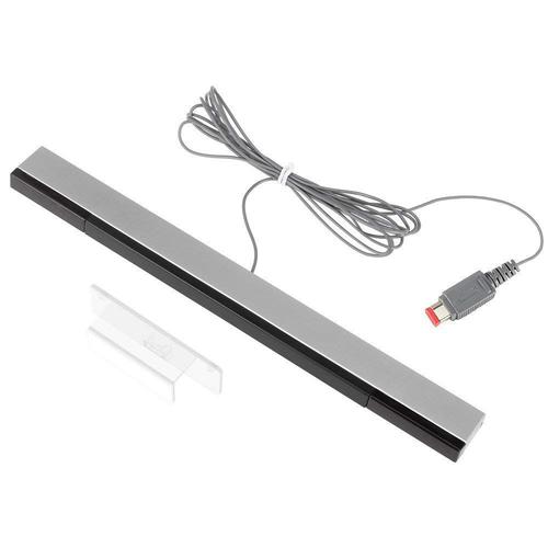 Capteur Wii Inducteur de Rayon Infrarouge avec récepteur Filaire et  récepteur de Signal avec Support Stable pour Console Nintendo Wii / Wii U