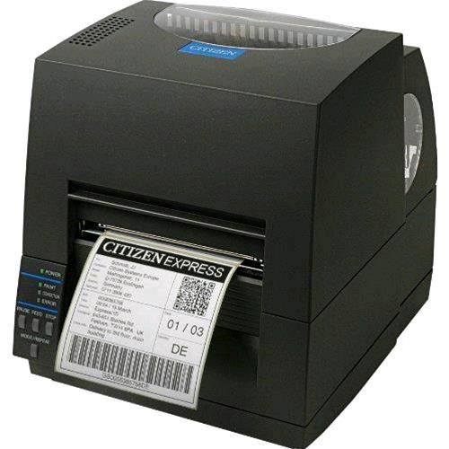 Citizen CL-S621 - Imprimante d'étiquettes - thermique direct/transfert thermique - Rouleau (11,8 cm) - 203 dpi - jusqu'à 152 mm/sec - USB, série - gris foncé
