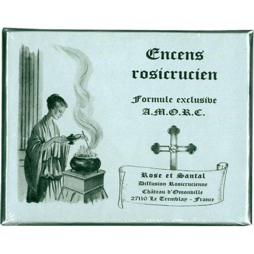 Encens Rosicrucien Rose-Santal Boîte De 24 Cubes 