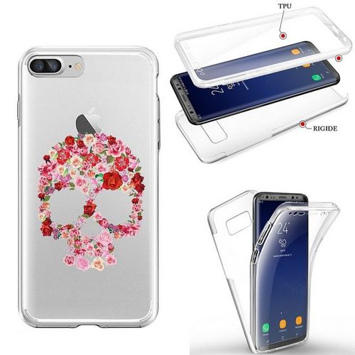 Coque Iphone 6 Plus Integrale Mort 37 Fleur Shabby Liberty Rose Transparente