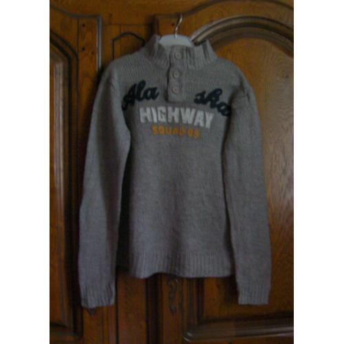 Pull Gris In Extenso - Taille 12 Ans