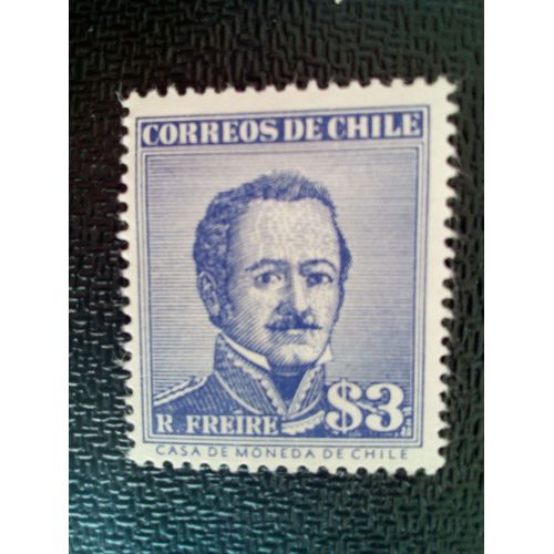 Timbre Chili Yt 264a Général Ramón Freire Serrano (1787-1851) 1956