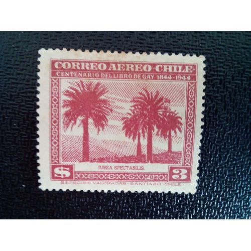 Timbre Chili Yt Palmiers Coquito 1944