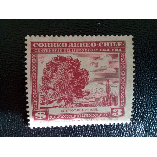 Timbre Chili Yt Arbre Boldo 1944