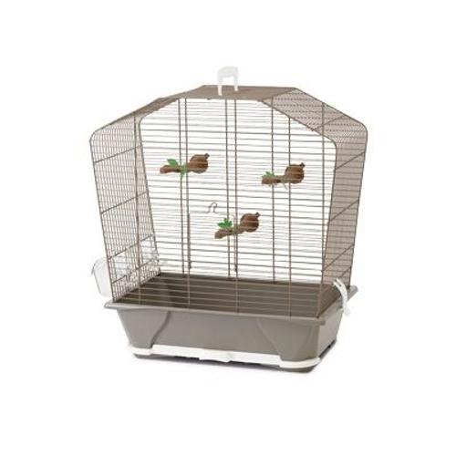 Cage Petit Oiseau Camille 30 Taupe 45x25x48cm