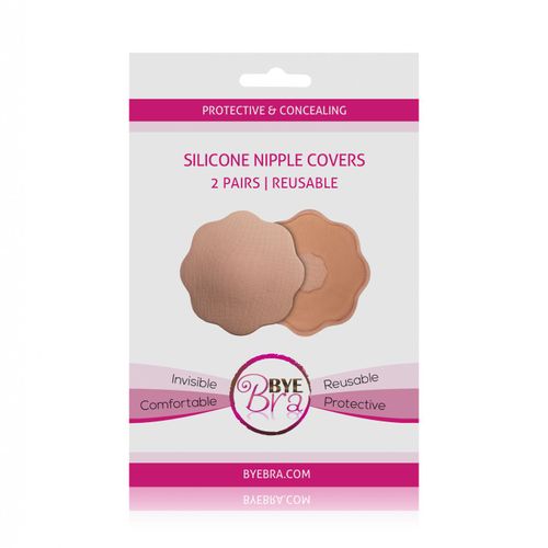 Bye Bra Adhésif Réutilisable Caches Tétons En Silicone ¿ 2 Paires