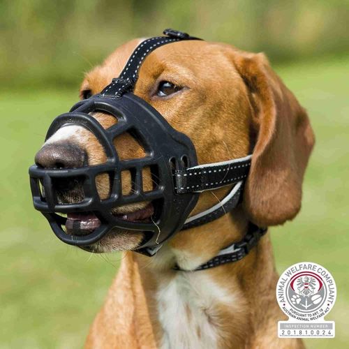 Muselière Muzzle Flex, Silicone - S, Noir