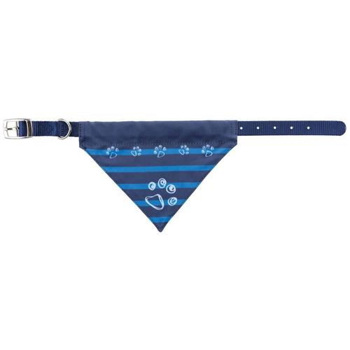 Collier Nylon Avec Bandana - M-L: 43-55 Cm/25 Mm, Indigo