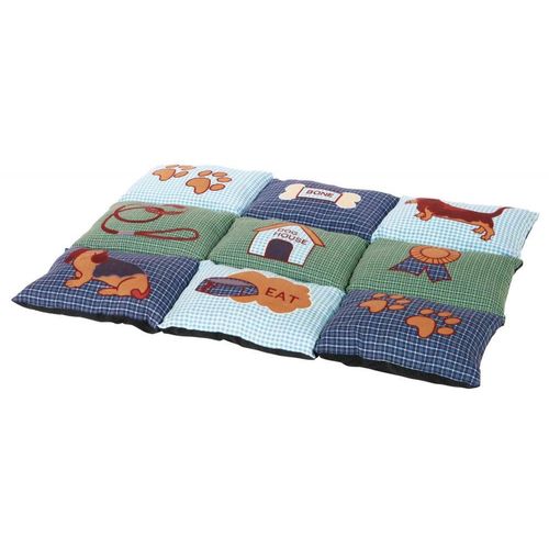 Couverture Patchwork - 80 X 55 Cm, Bleu/Vert