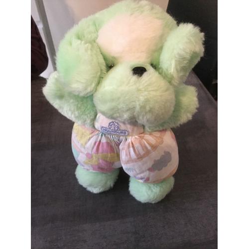 Doudou Chien Marque Nounours Vintage Couleur Vert D Eau