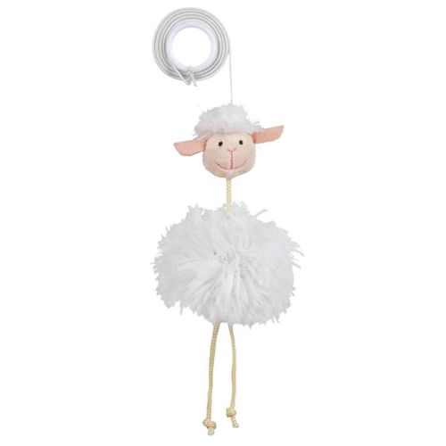 Mouton Sur Élastique, Peluche - 20 Cm