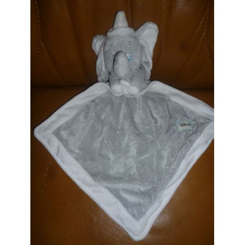 Doudou Éléphant Dumbo Gris Et Blanc Disney