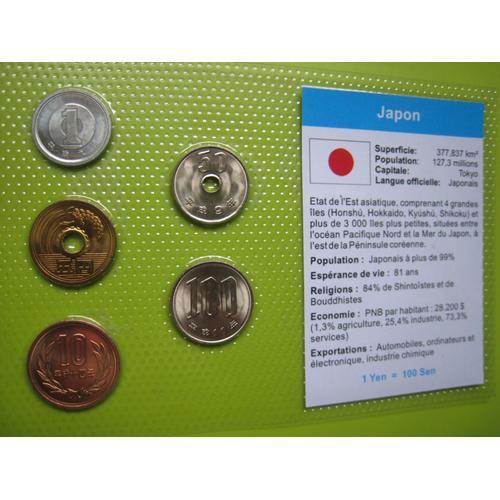 Lot/Set De 5 Pièces De Monnaie Neuves 1 - 5 - 10 - 50 - 100 Yen - Japon - Asie - 1967/2019